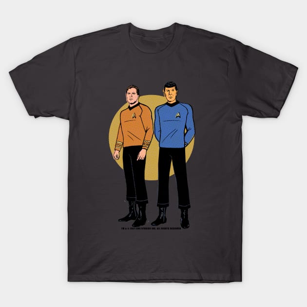 Captain Kirk and Mr. Spock T-Shirt by jhunt5440